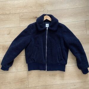 Gap Navy Blue Sherpa Jacket